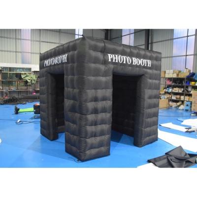 China Blue Springs Beautiful Property/Security Cube/Advertising Inflatable Event Tent, Inflatable Photobooth Tent for sale