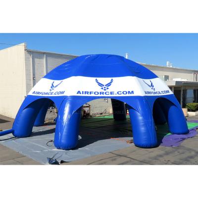 China Environmental Protection Inflatable Blue Springs Xpod Tent, Outdoor Advertising Inflatable Spider Dome Tent for sale