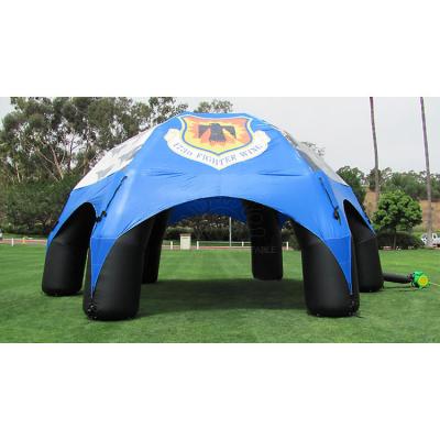 China Environmental Protection Inflatable Blue Springs Xpod Tent, Inflatable Spider Party Tent For Sale for sale