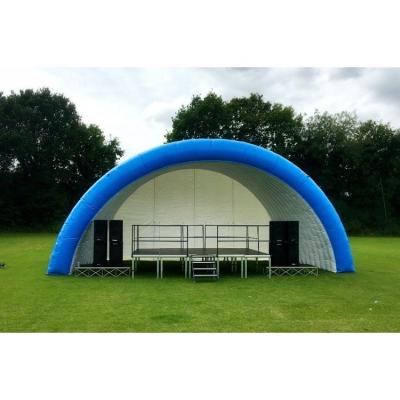 China Durable / Safety / Lovely Blue Springs Inflatable Outdoor Party Tent , Inflatable Stage Tent For Event for sale