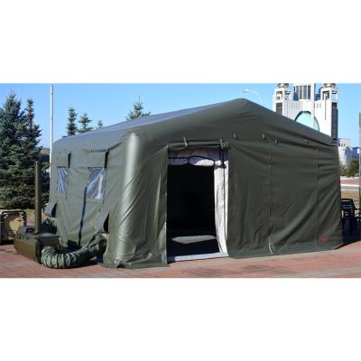 China Durable / Security / Beautiful Blue Springs Inflatable Air Conditioned Air Conditioned Tent , Inflatable Military Tent for sale