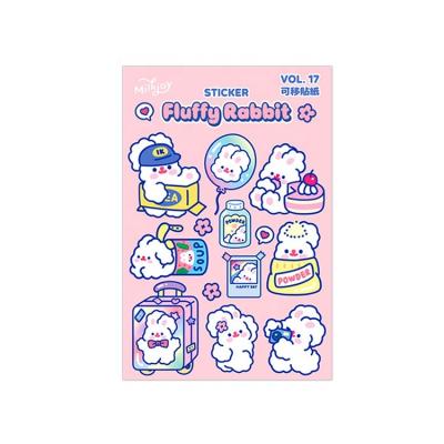 China Case Logo Sticker Customized Cheap Cartoon Sticker Cartoon Rabbit Sticker Printing Customized Label Stickers for sale