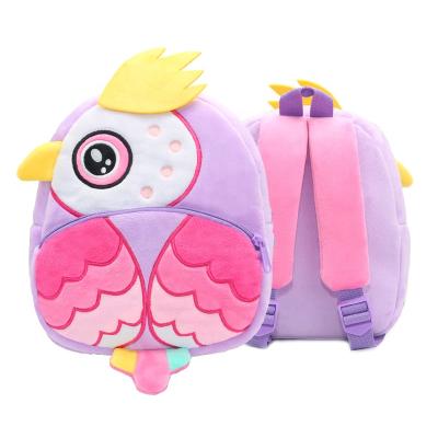 China Soft Plush Material Soft Material Bags Shaped Cartoon Plush Bags For Kids for sale