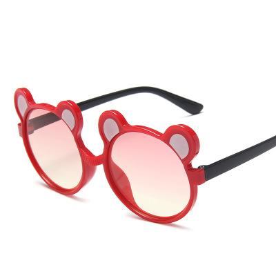 China Wholesale Lovely Comfortable Cartoon Kids Sunglasses Round Cute Kids Sunglasses for sale