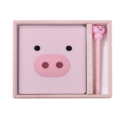 China Stationery set for kids stationery gift pink pig notebook for kids stationery gift set for sale