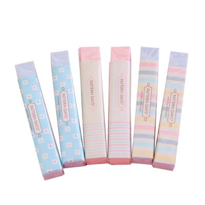 China Office Eraser Kids Stationery Colorful Rainbow Stripe Student Student for sale