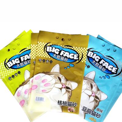 China Safety Food Grade Custom Stand Up Zipper Plastic Packaging Bags Pet Food Bag for sale