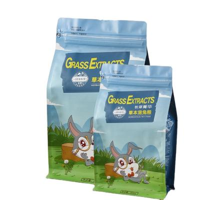 China Security fine quality food grade custom zipper stand transparent plastic packaging bags food grade pet food bag for sale