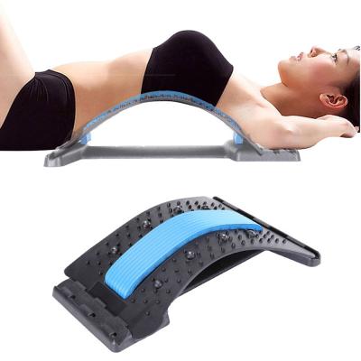 China Magic Device Back Spine Traction Back Pain Lumbar Support Stretcher Waist Massager Back Stretcher Relax Mate for sale