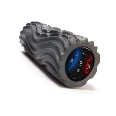 China Durable Radio Rechargeable Electric Yoga Massage Ball Muscle Deep Tissue Vibrating Foam Roller Massager for sale