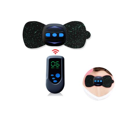 China New Mini Portable Charging Stimulator Electric Neck Waist Legs Massage Stickers Relief Body Pain Back Massagers for sale