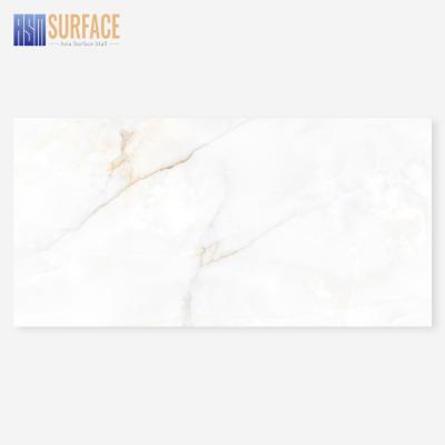 China Modern large slab calacatta beauty white wall 12 mm thickness porcelain slab engineered agglomerated stone for sale