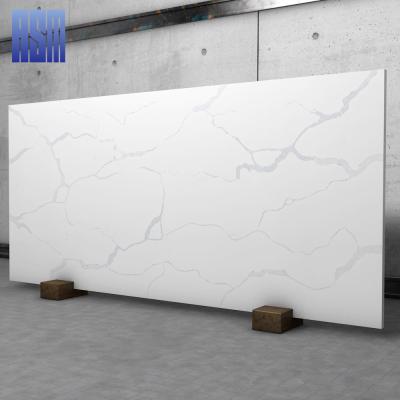 China Modern Glossy Solid Outdoor Calacatta Quartz Stone Quartz Stone Bathroom Hotel Countertops for sale