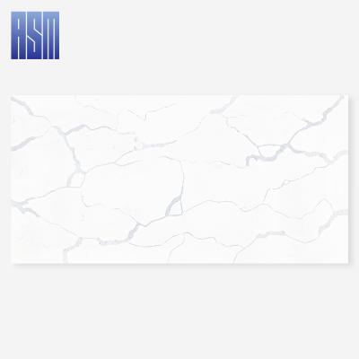 China Modern Island Gray Artificial Quartz Kitchen Vanity Top Slab Quartz Vein Stone Countertops for sale