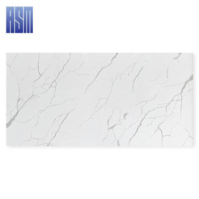 China Modern High Quality Calacatta White Quartz Stone Countertops For Kitchen for sale