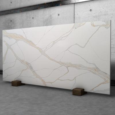 China Modern hot white artificial calacatta stone quartz sale white quartz slab for countertops for sale