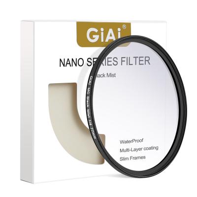 China Reduce Sharpness and Soften Whole Kit 1 1/2 Highlights GiAi Haze Pro Series 1/4 8/1 Black Mist Camera Lens Filter for sale