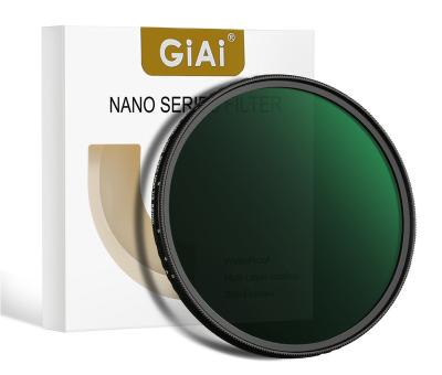 China GiAi Waterproof 52MM 2 in 1 MRC Professional Black Mist ND3 1/4 to ND ND32 Lens Camera Filter for Photography for sale