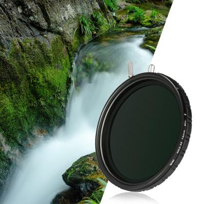 China GiAi Waterproof No Gradient ND2-32 49mm Variable ND Filter Camera Filter for sale