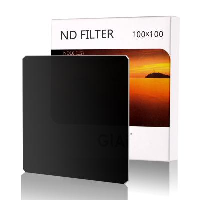 China GiAi ND16 Square Waterproof ND Filters HD Coating Nano Neutral Density Filter Camera ND Filter for sale