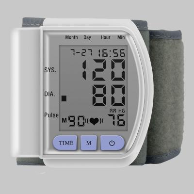 China Hot Sale Plastic Portable Wrist Digital Blood Pressure Monitor Electronic BP Machine for sale