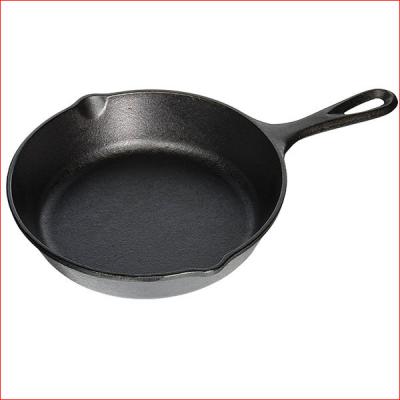 China Viable Hot Sale Cast Iron Wok Pan Skillet Iron Cast Wok Cookware Sets Frying Pan With Iron Handle for sale