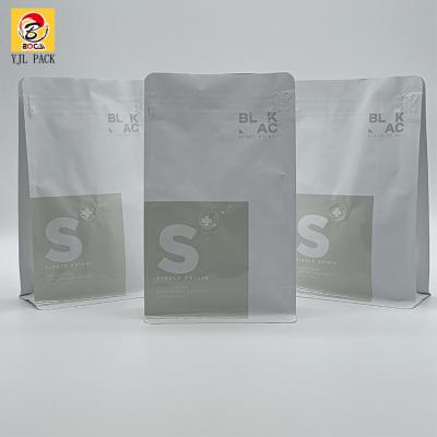 China High Quality Moisture Proof Aluminum Foil Coffee Bag Flat Bottom Stand Up Zipper Bag Flat Bottom Bag for sale