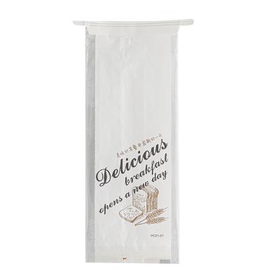 China Recyclable Clear Plastic Food Grade Bread Bags Toast Baking Packaging Bag With Tin Tie for sale