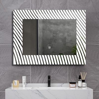 China 2023 New Xiaoke Illuminated Promotional Touch Screen Hotel Fogproof Waterproof Smart Bathroom Led Mirror for sale