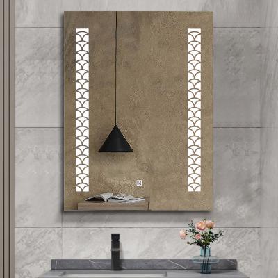 China Xiaoke Luminous Newest High Quality Defog Touch Sensor Screen Smart Wall Hanging Mirrors For Bathroom for sale