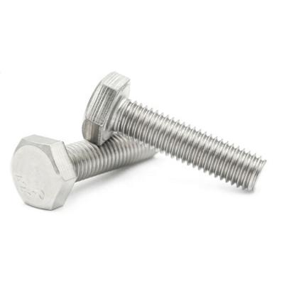 China DIN933 A2 A4 Stainless Steel M8 M10 Hex Head Full Thread Hex Bolts for sale