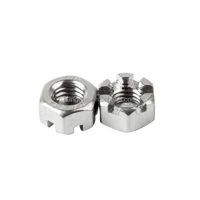 China Heavy Industry Supply Small Hex End Tooth Nut 304 Stainless Steel Tooth M5-M30 Locking Hex End Tooth Nut for sale