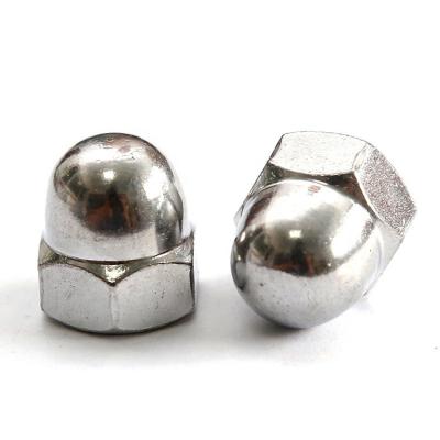 China Heavy Industry 18-8 Stainless Steel M8 M10 DIN1587 Domed Hex Nut Hex Acorn Cap Nuts for sale