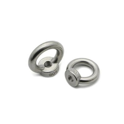 China Chinese Supplier DIN582 Heavy Industry Ring Nut Stainless Steel 304 316 M5 M6 Eye Lifting Nuts for sale