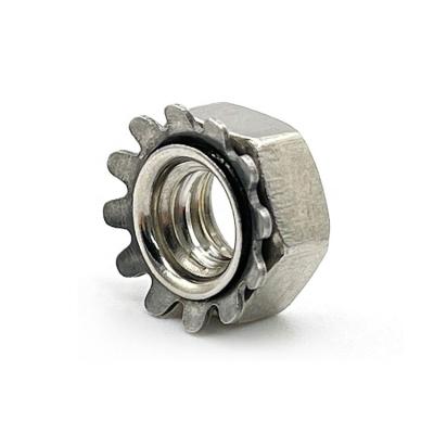 China 316 K Heavy Industry Stainless Steel 304 Type Nut M3 M4 M5 Hex Lock Kep Nuts for sale