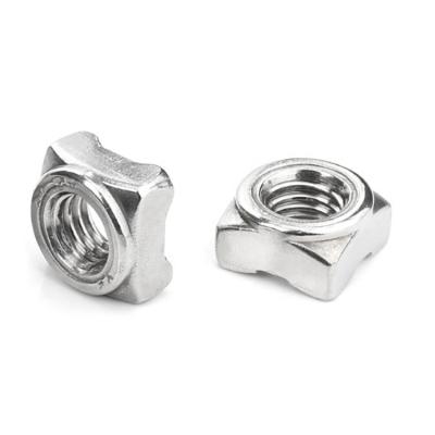 China Heavy Industry 18-8 Stainless Steel M8 Weld Nut DIN928 Square Weld Nuts for sale