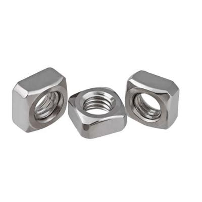 China Heavy Industry M6 M8 Fitting Nut DIN557 18-8 Stainless Steel Edges Chamfered Square Nuts for sale