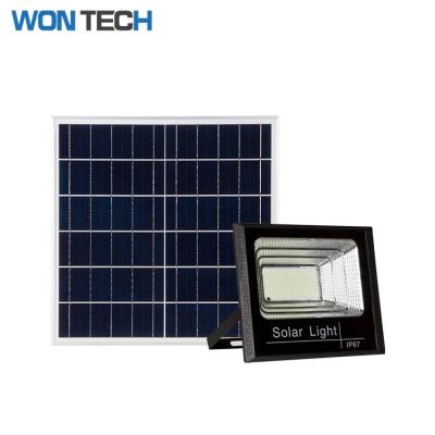 China Garden Optically Designed Reflective Cup 50W 200W 300W 100w Led Flood Light Outdoor Remote Control Solar Lamp for sale