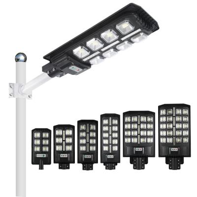 China Commercial ROAD Induction Post Light 50 100 150 200 250 300 W All In One LED Solar Street Light for sale