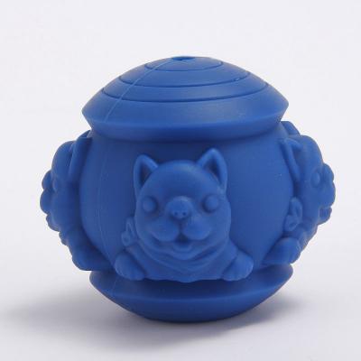 China Sustainable Dog Feeder Slow Ball For Pet Training Q.I Interactive Food Treat Ball Dog Dispensing Toy. for sale