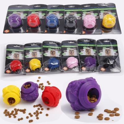 China Sustainable Dog IQ Treat Dispensing Slow Feed Food Toy Ball for sale