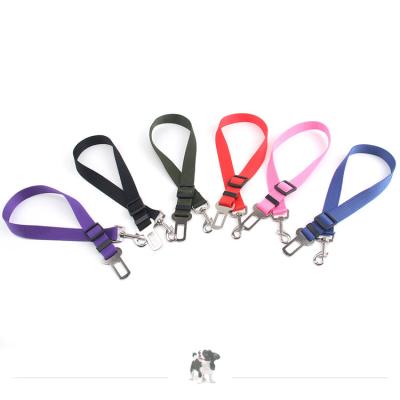 China Quick Release Pets Cover For Sturdy High Quality Telescopic Pet Material Car Safety Seat Belt Nylon Fabric Vehicle Dog Leash for sale