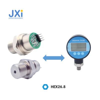 China G14 Hydraulic Water Air Pressure G14 Diameter 68mm Diesel Industries Battery 9V Power LED Digital Display Gauge 100 Bar 600 Bar Hydraulic 700 Bar for sale