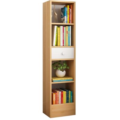 China Movable Panel Book Storage Shelving Wood Shelf Bookcase for sale