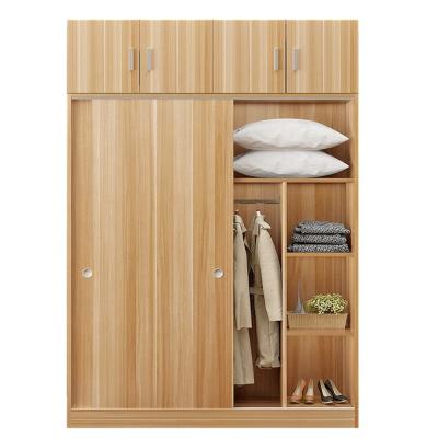 China Adjustable 5 Star Modern Hotel Bedroom Furniture Wooden Sliding Door Wardrobe (Other) Cabinet for sale