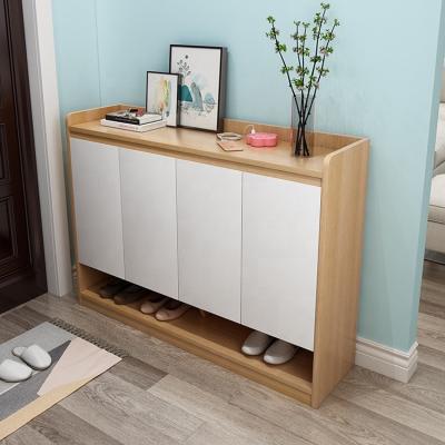 China (Other) Large Storage Organizer Shelves Wood Furniture Adjustable Cabinet Shoe for sale