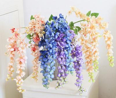 China CLASSIC Violet Stock Artificial Silk Wisteria Flowers from Richicgarden for sale