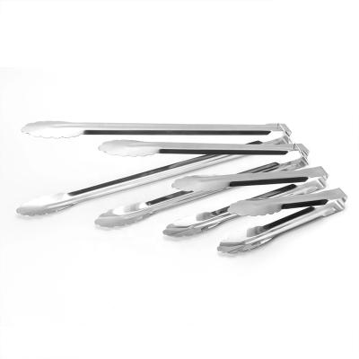 China Sustainable Best Seller in Amazon Factory Supply Stainless Steel Eco-Friendly CE / Cook Serve Metal Mini EU Stocked Kitchen Utensil Tongs for sale