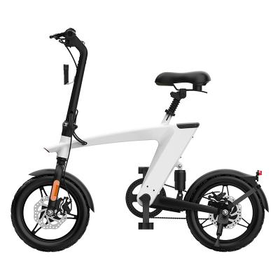 China Aluminum alloy 14 inch air wheel foldable powerful motor electric bicycle for sale