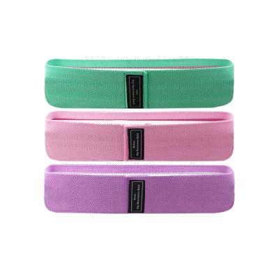 China New Polyester Fabric Adjustable Elastic Stretch Custom Sports Resistance Band Set For Yoga for sale